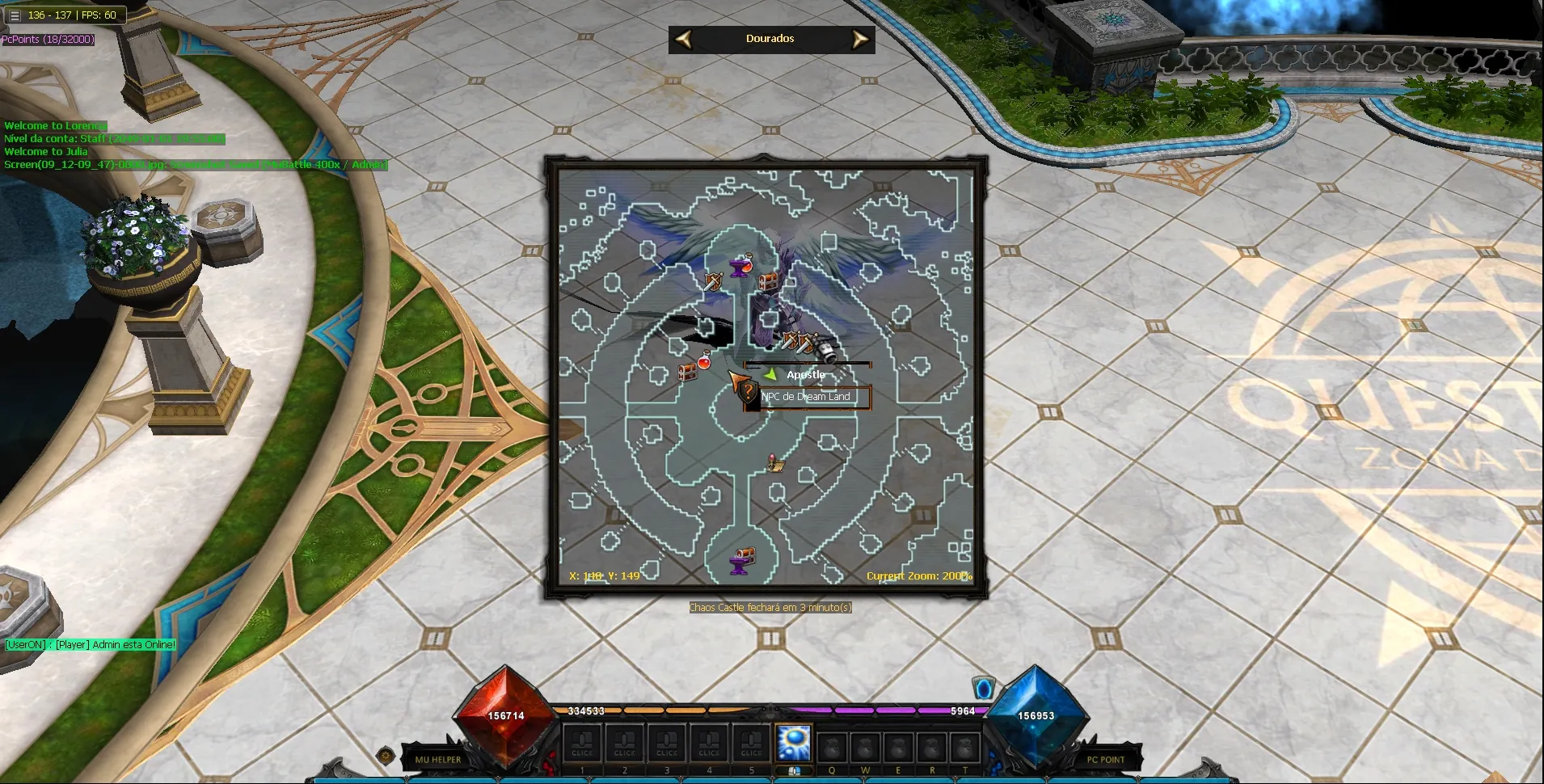 Sistema de mapa do MU Battle Easy